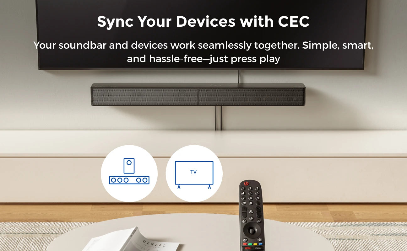 ULTIMEA 340W 5.1CH Surround Sound Bar with Dolby Atmos and Subwoofer, VoiceMX,BassMX, APP Control, Home Theater Soundbar Speaker