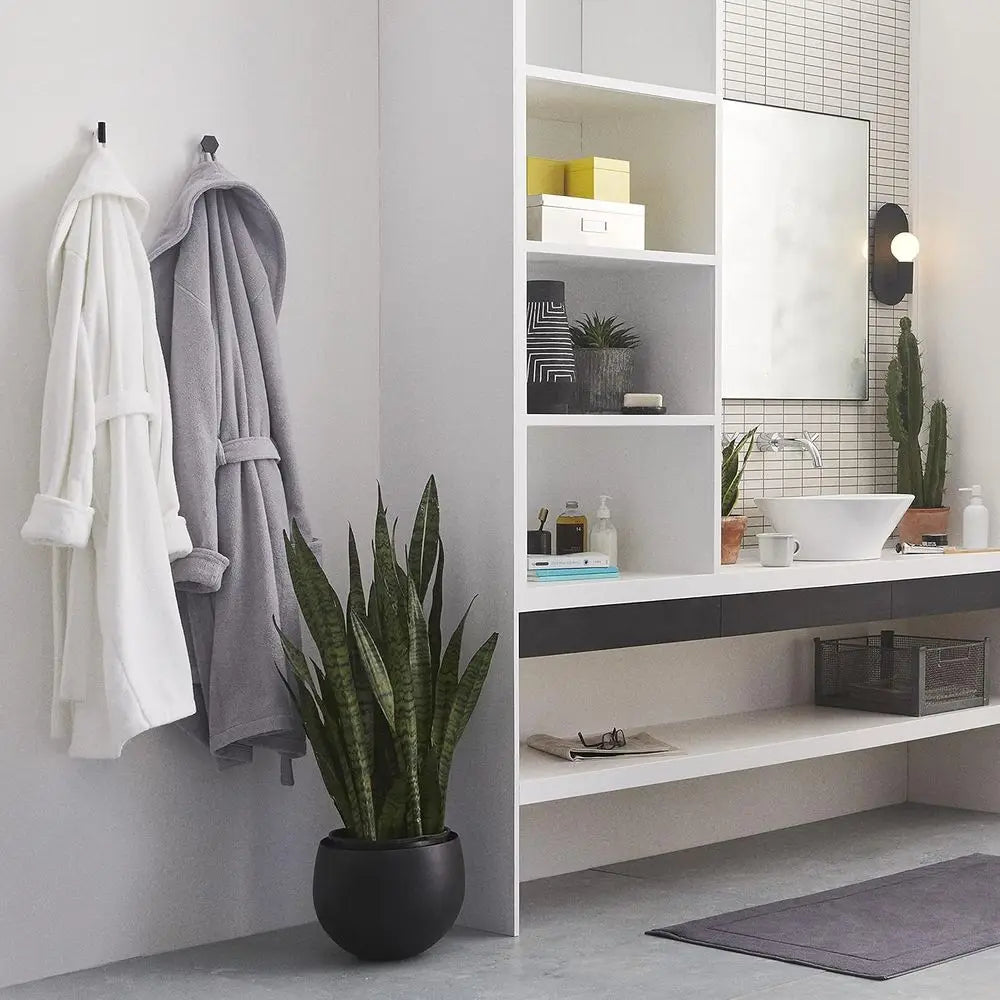 Luxury Cotton Bath Robe, Ultra Soft, Adjustable & Machine Washable – Premium Turkish Plush Robes for Women & Men