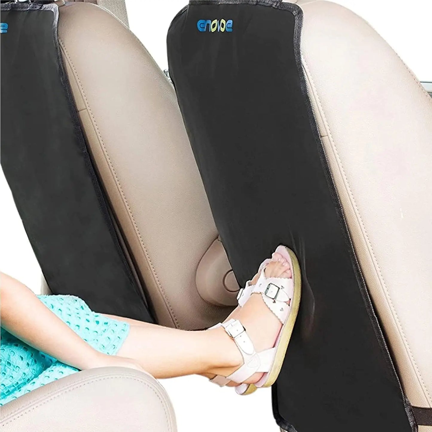 4-Pack Kids Car Seat Protectors - Waterproof, Adjustable Straps, 18"x24", Prevents Mud & Scratches
