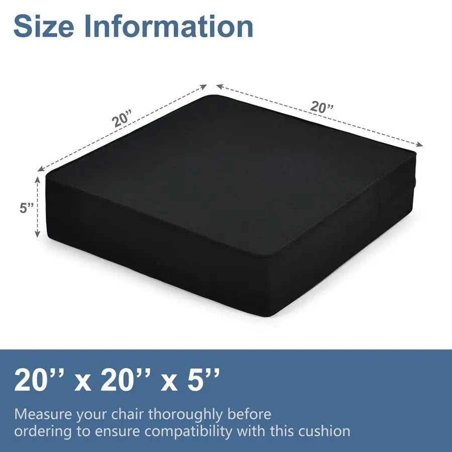 Gel Memory Foam Recliner Cushion for Elderly, DualLayer Foam Chair Pad, Extra Large Seat Cushion for Couch, Armchair, Wicker Cha