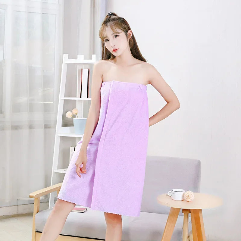 Womens Bath Towels Girls Wearable Fast Drying Bathing Beach Spa Bathrobes Wash Clothing Shower Bath And Gym Towel Bath robe