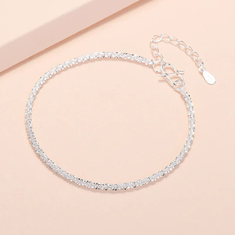 925 Sterling Silver Beautiful Stars Bracelets For Women Korean Fashion Designer Adjustable Bead Bracelet Luxury Original Jewelry
