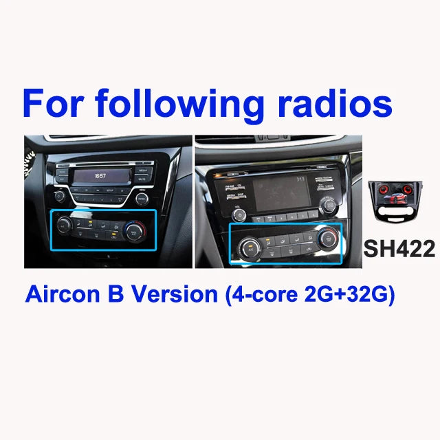 SINOSMART Android GPS for Qashqai J11 X-Trail T32 Rogue 2014–2021 Without OEM 7-Inch Screen Support CarPlay AndroidAuto