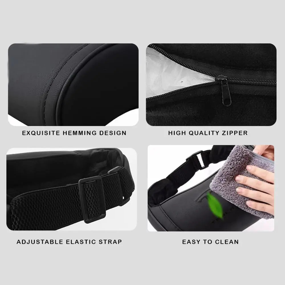 Car Headrest Neck Pillow Support Compatible with Model S X 3 Y & Cybertruck