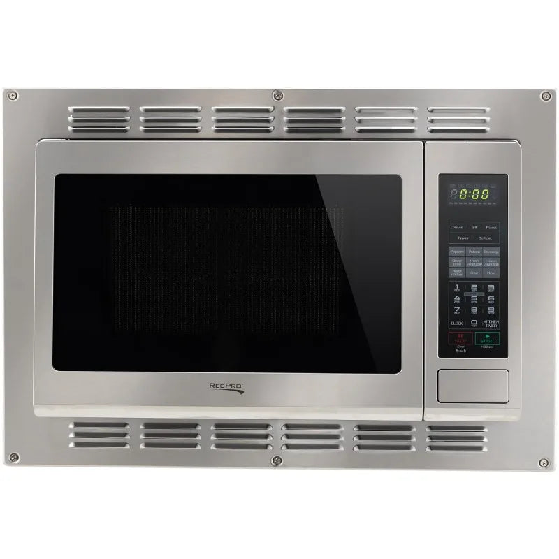 RecPro RV Convection Microwave Stainless Steel 1.1 cu. ft. 120V ,Microwave , Appliances