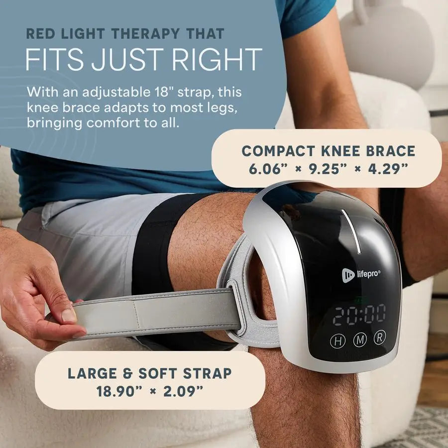 Knee Massager with Heat and Red Light Therapy Portable Infrared Device for Daily Wellness amp Relaxation Red Light Therapy Knee