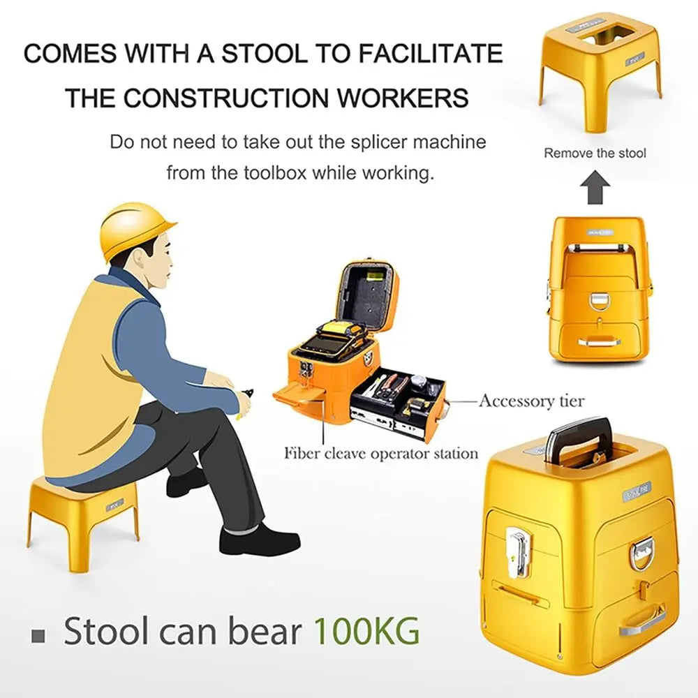 Automatic Fiber Splicing Machine with Six Core Motors and 5S-15S Heating System