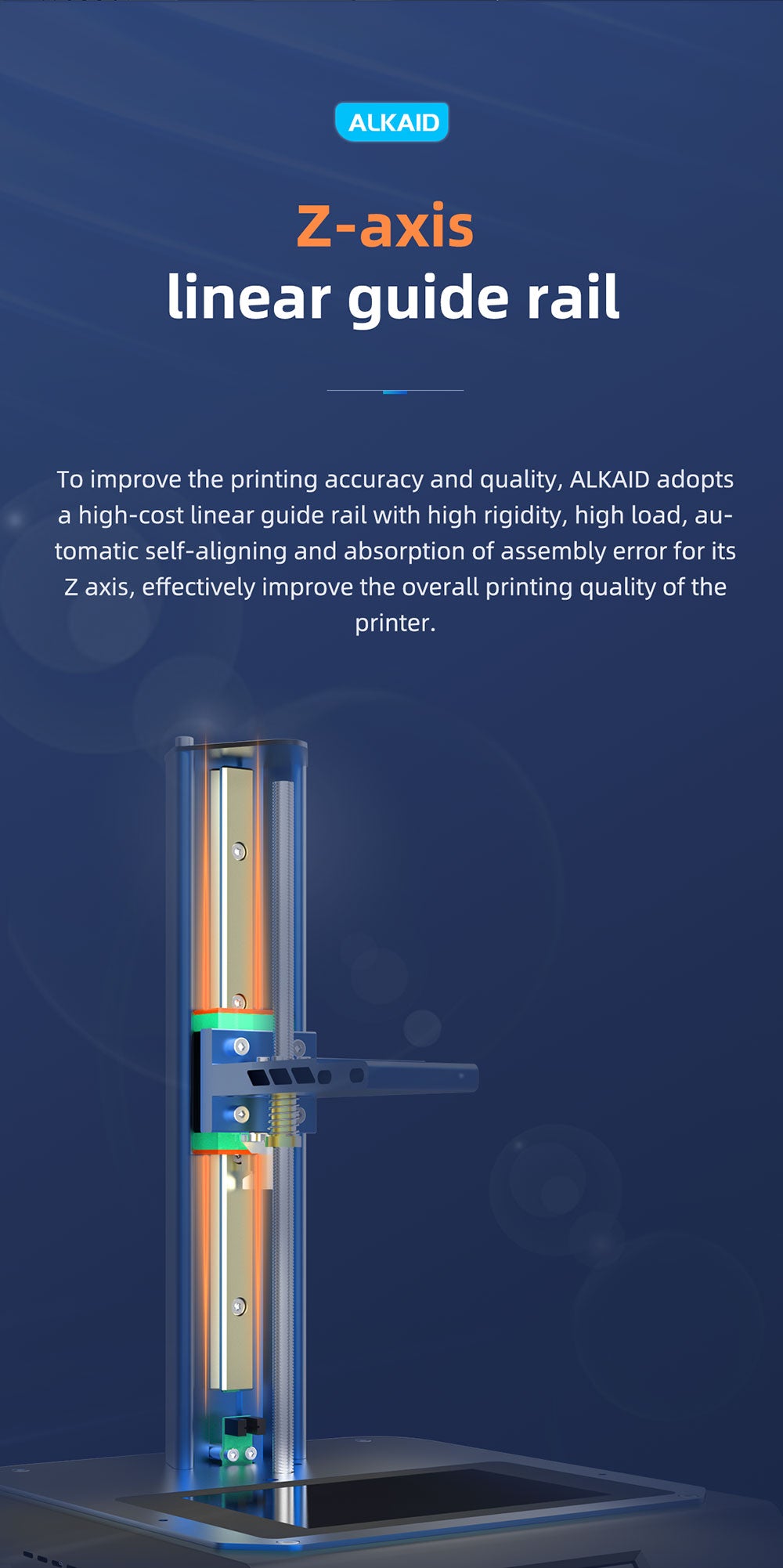 GEEETECH ALKAID LCD 3D Printer UV Light Curing Resin Printing, Large Build Volum 82*130*190 7.48" High Resolution Fast Printing