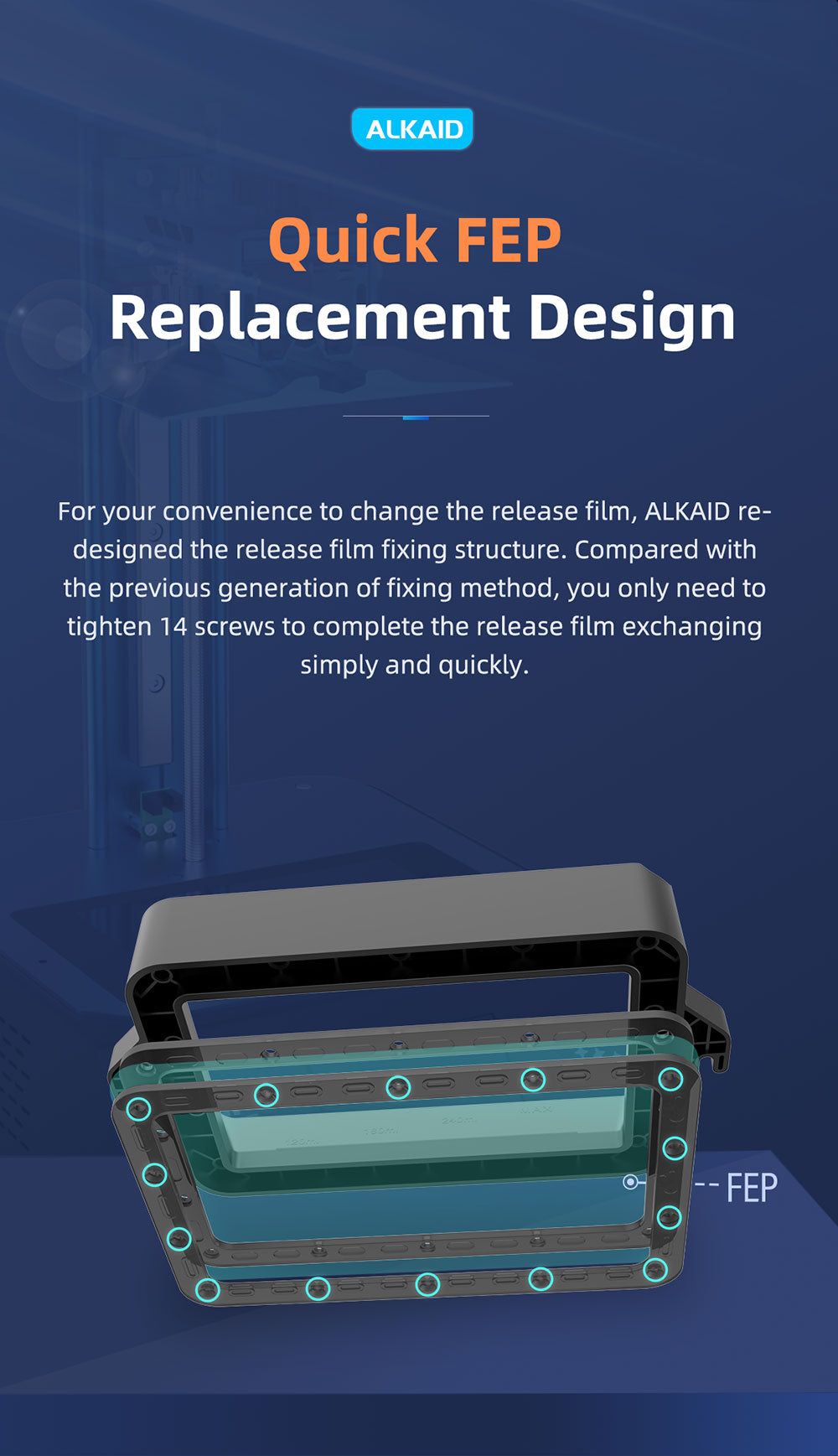 GEEETECH ALKAID LCD 3D Printer UV Light Curing Resin Printing, Large Build Volum 82*130*190 7.48" High Resolution Fast Printing