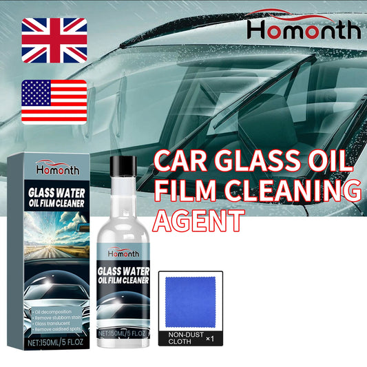 Homonth 150ml Car Windshield Oil Film Cleaner Auto Glass Coating Stain Cleaning Clear Vision Car Glass Oil Film Remover Agent