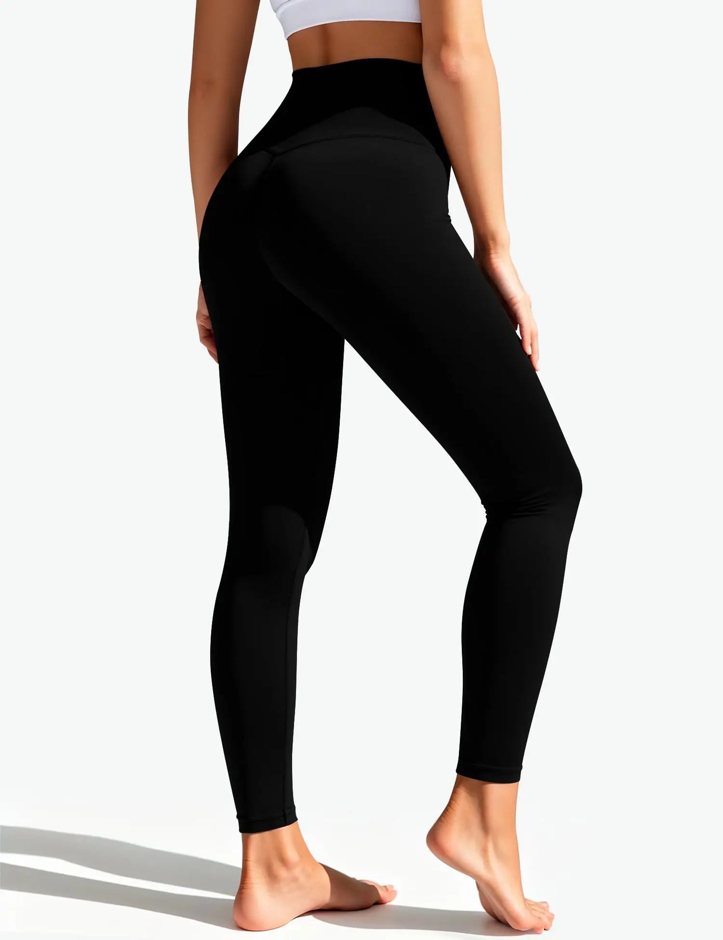 High Waisted Leggings for Women - Tummy Control Pants Non See Through Workout Soft Yoga Pants for Running Plus Size
