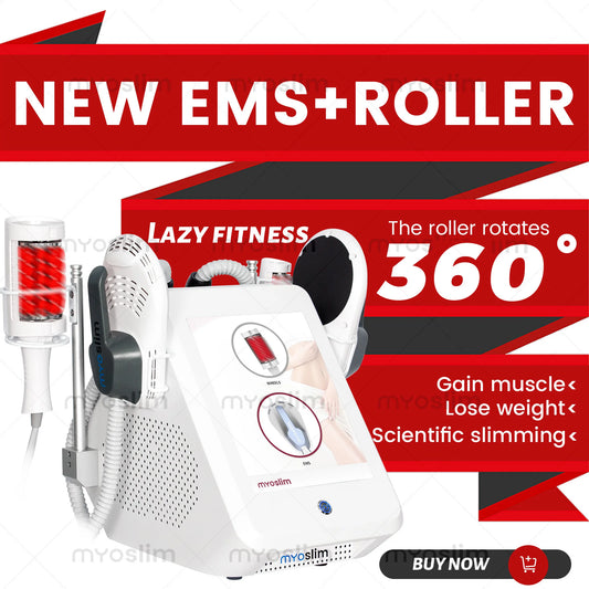EMS Inner Ball Roller Body Shaping Machine 360° Rotation Lazy Fitness Muscle Gain Weight Loss Device