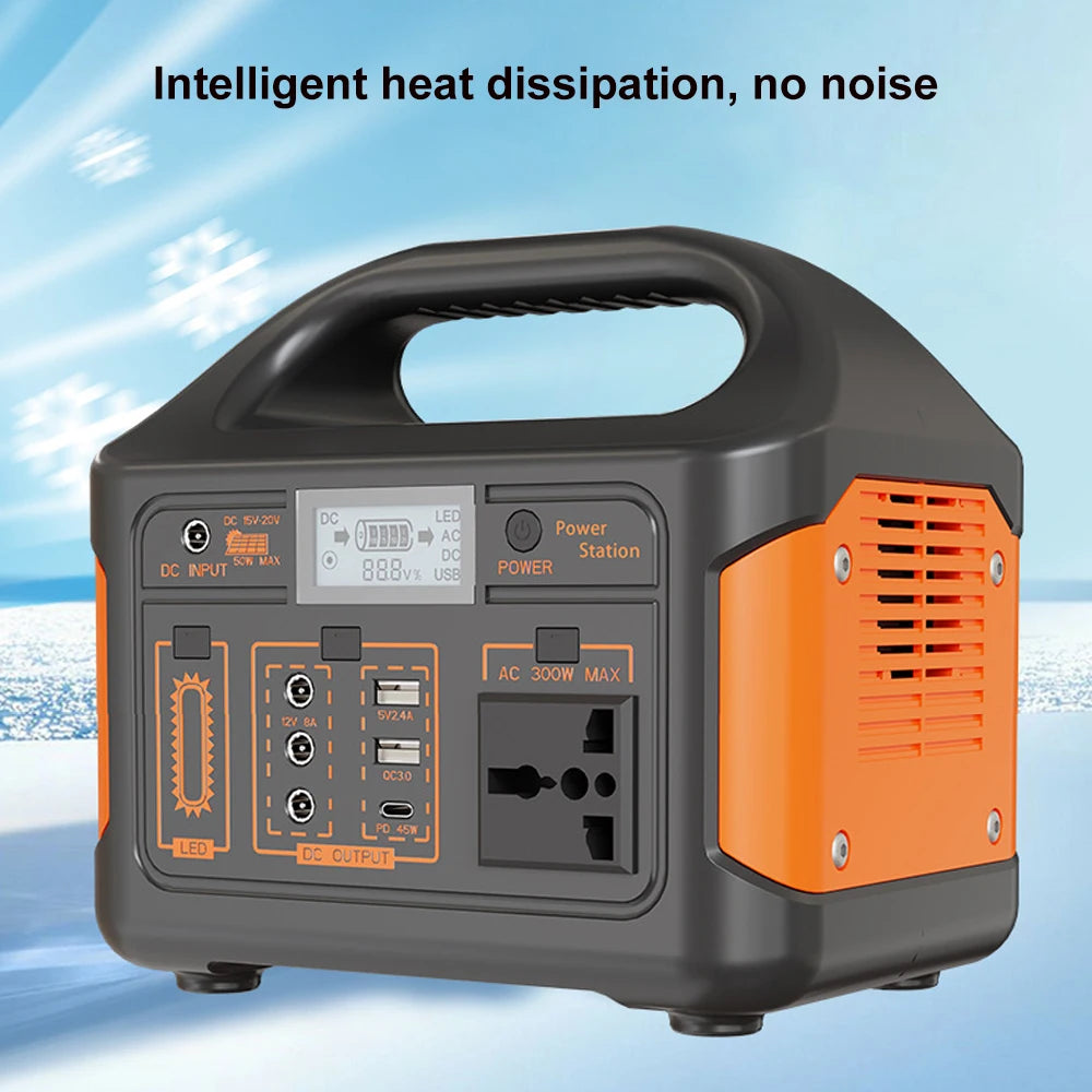 Gaiaray 500W 300W Portable Power Station AC 110V Solar Generator LiFePO4 Battery UPS Emergency Charging Station For Camping Home