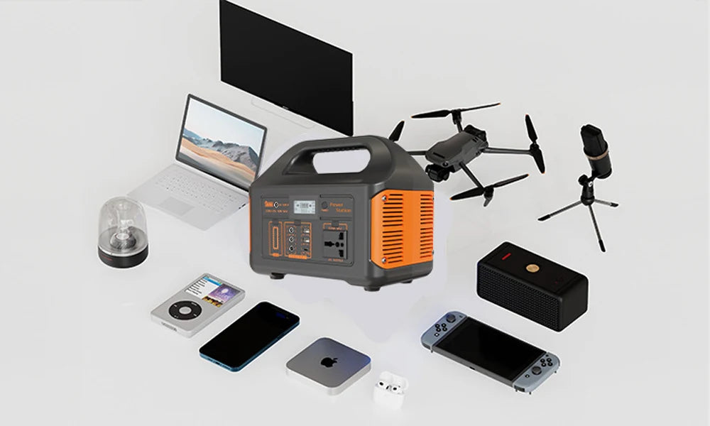 GaiaRay 300W 500W 460Wh Portable Power Station Solar Generator AC 110V Emergency Power Plant Camping Power Bank for Travel Home