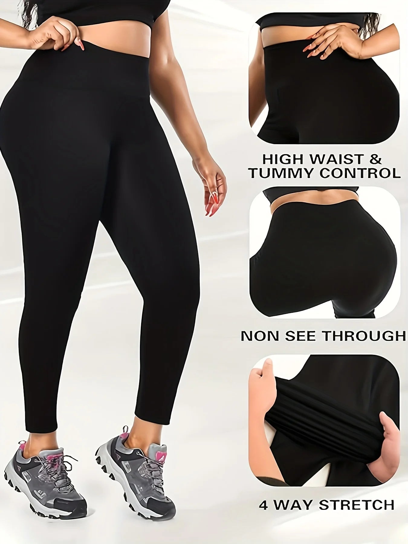 High Waist Yoga Legging  With Pockets, Tummy Control Workout Running Yoga Leggings For Women