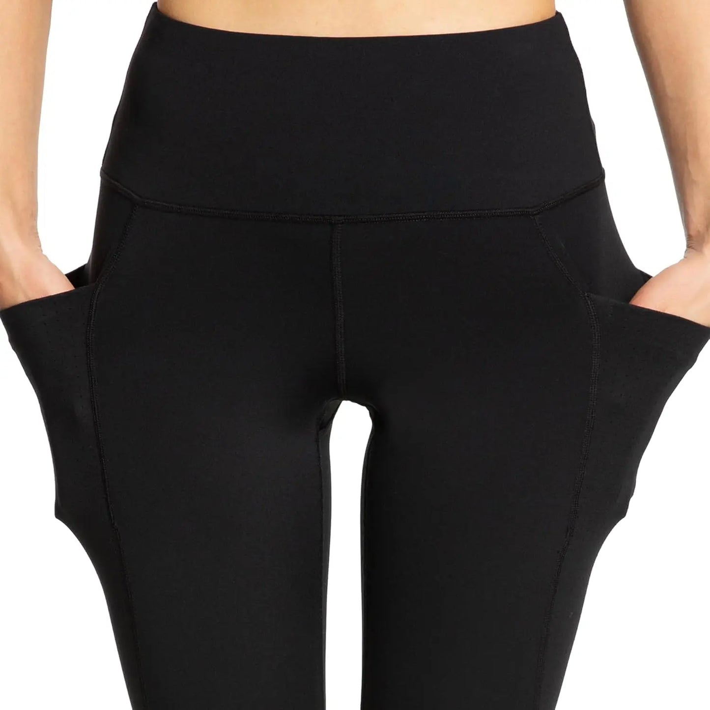 Cozy & Flexible! Women's Black Plus Size High-Waist Yoga Leggings | Perfect For Gym Running Daily Workout