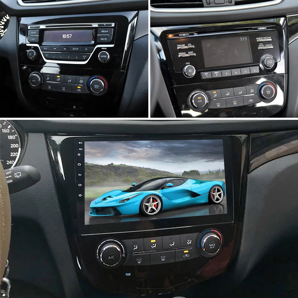 SINOSMART Android GPS for Qashqai J11 X-Trail T32 Rogue 2014–2021 Without OEM 7-Inch Screen Support CarPlay AndroidAuto