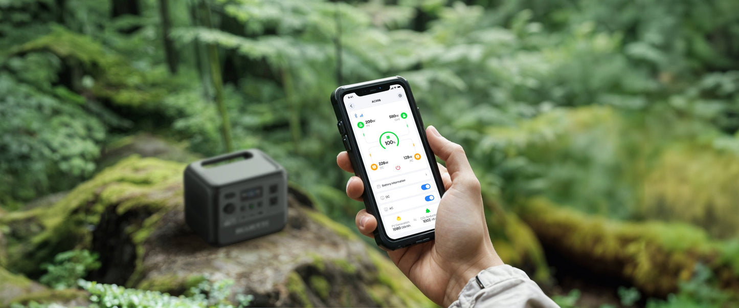 BLUETTI AC50B Portable Power Station | 700W 448Wh Compact Reliable Energy for Outdoor and Emergency Use