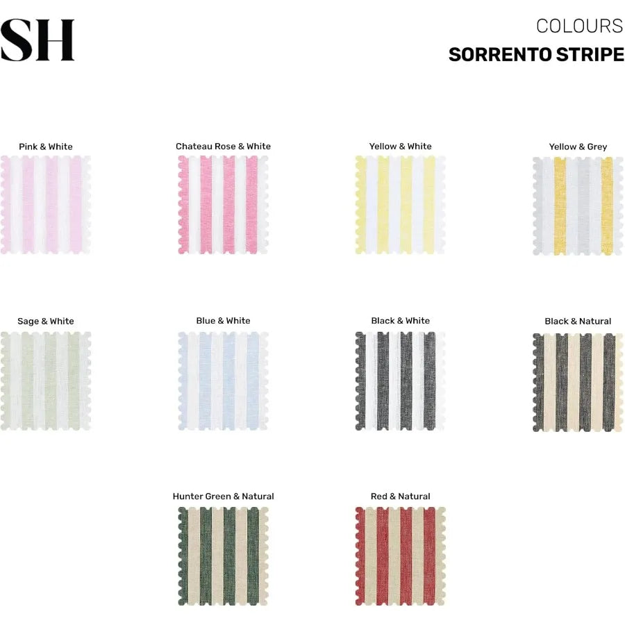 Linen Tablecloth 60 x 90 Inch - Sorrento Stripe 100% Pure Linen Hunter Green and Natural Table Cloth for Rectangle Tables - Mach