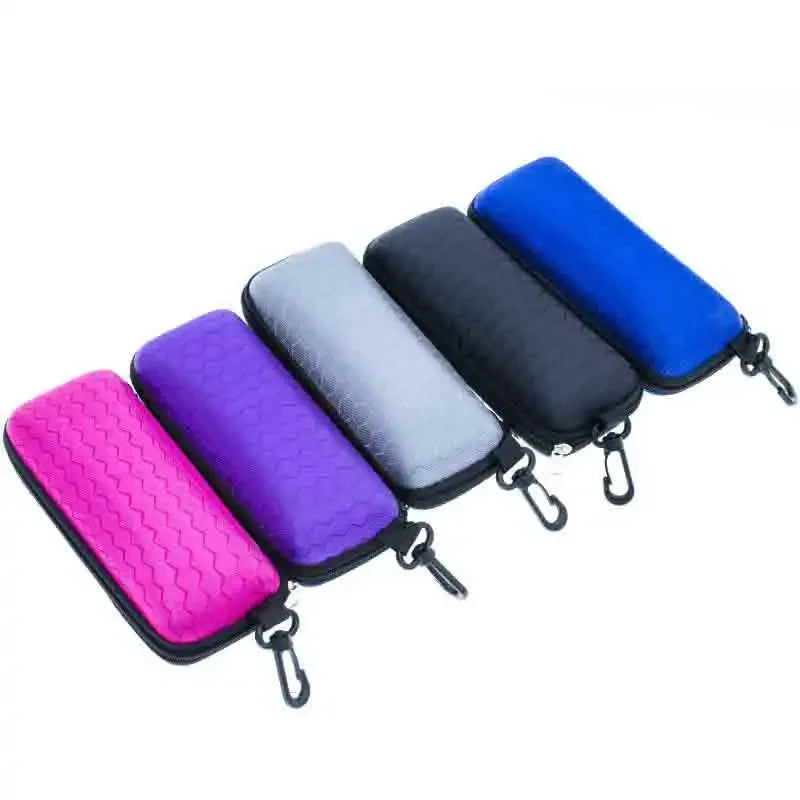 New Honeycomb Zipper Glasses Case portable Sunglasses Case Zipper Bag Hard Eye Glasses Case Glasses  box Urn Urn necklace