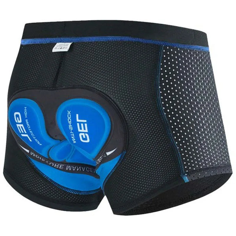 2025 Cycling Shorts Men/Women 5D Shockproof Gel Pad MTB/Road Bike Shorts, Breathable Mesh & Anti-Chafing Design Elastic Waist