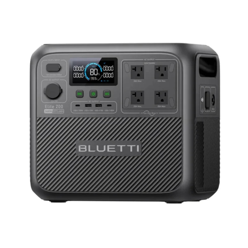 【US Plug】BLUETTI Portable Power Station Elite 200 V2, 2073.6Wh Battery 2600W AC Outlets, for Camping, Off-grid, Power Outage
