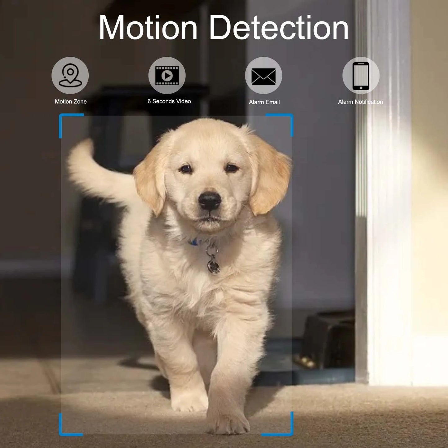 Ouvis Wireless 4K Clock Camera Night Vision With Motion Detection And App Access