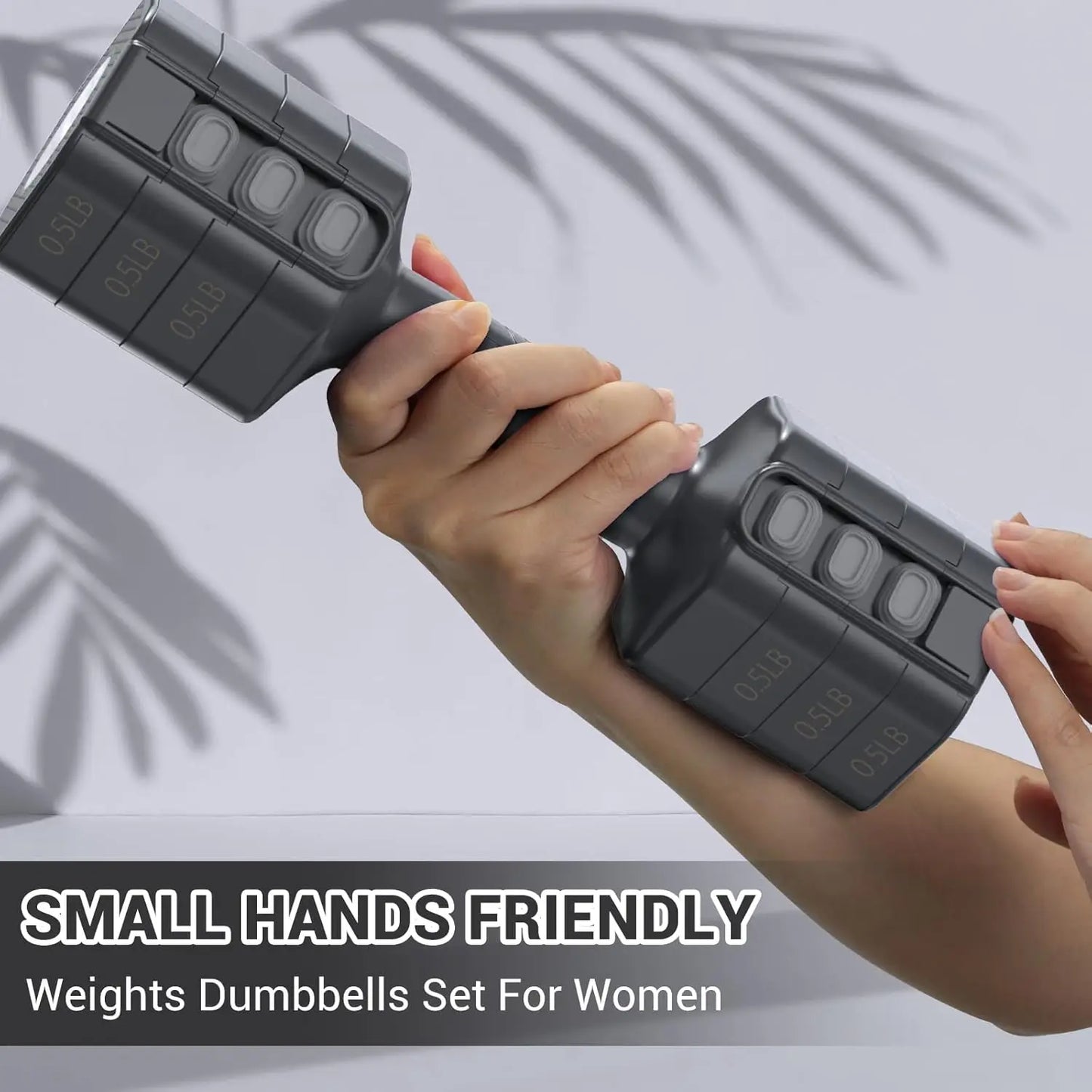 Adjustable Dumbbells Set 2-5lb Each, Quick Change Weights for Home Gym Workout, Strength Training for Women & Men