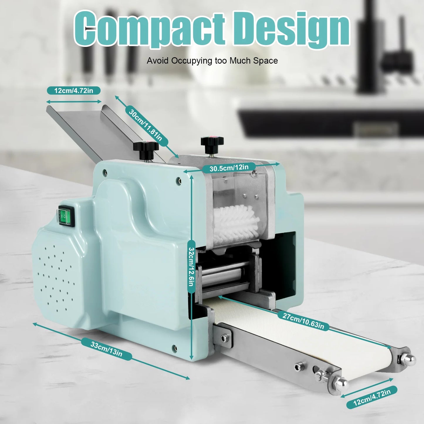 Commercial Automatic Dumpling Wrapper Machine 40pcs/min 140W 110V with 3.15" Mold for Ravioli Skin dumpling maker