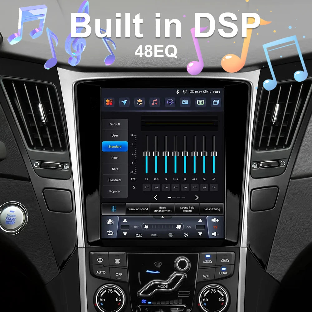 9.7 INCH Car Radio For Hyundai I30 2006 2007 2008 2009 2010 2011 Multimedia Android 14 4G WIFI No DVD Player 2 Din Carplay BT