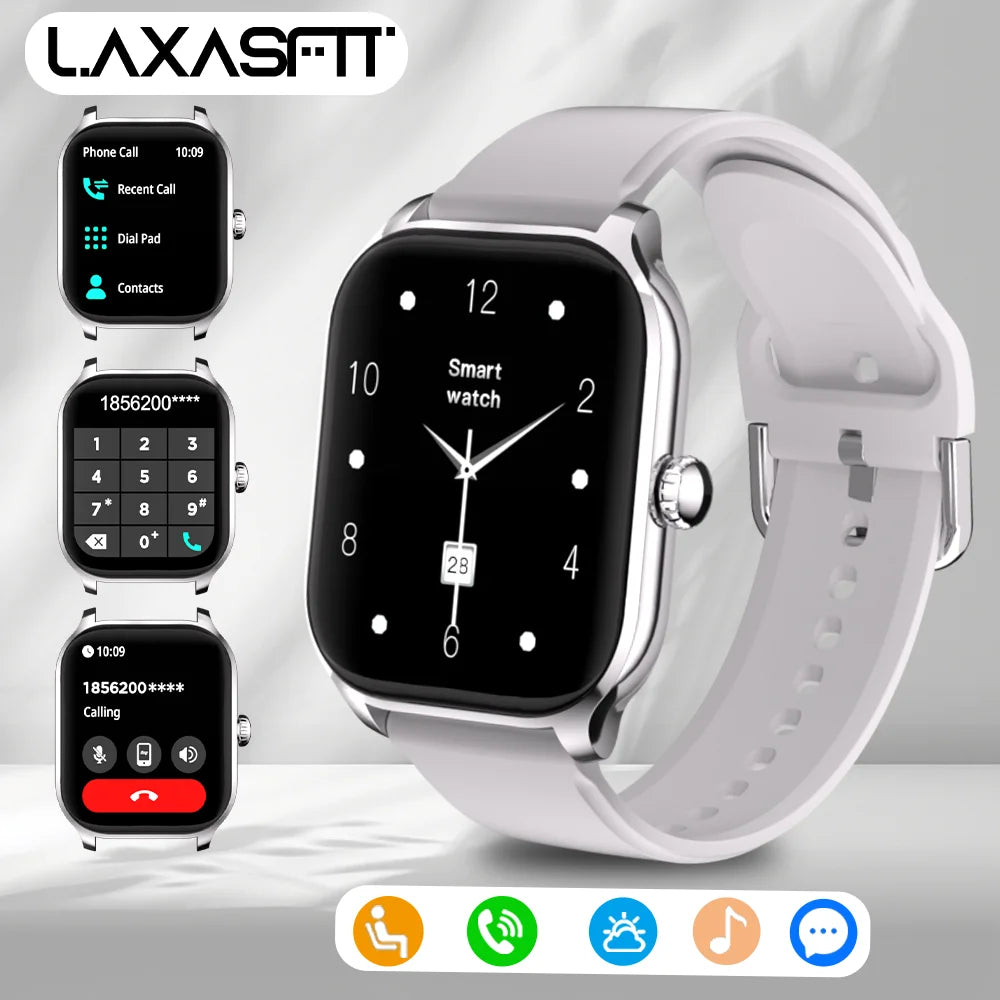 LAXASFIT2025 New Fashion Smart Watch 2.01 inch HD Women Sports Fitness Watch Health Monitoring Men Smart Watch Ladies Bracelet