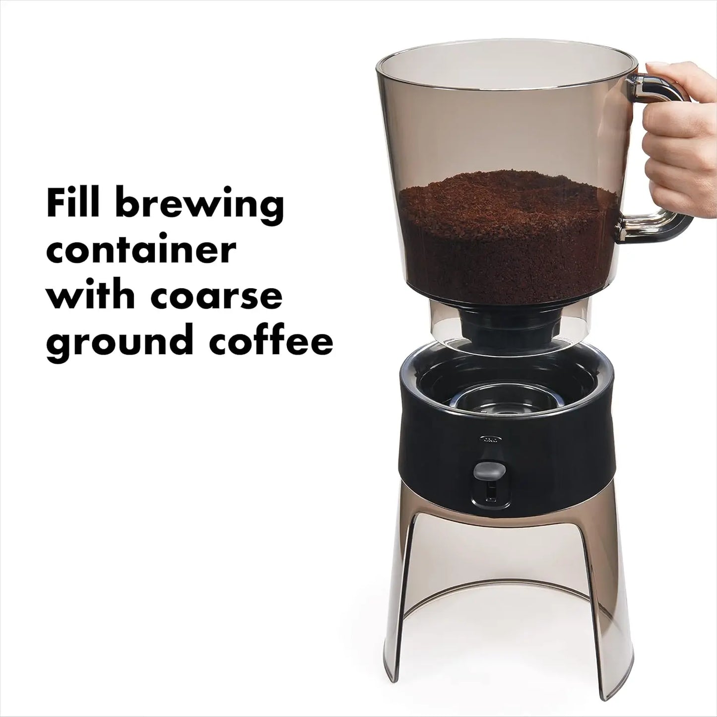 32 oz Stainless Steel Cold Brew Coffee Maker with Built-in Filter and Easy-Pour Spout for Fresh, Bitter-Free Brew