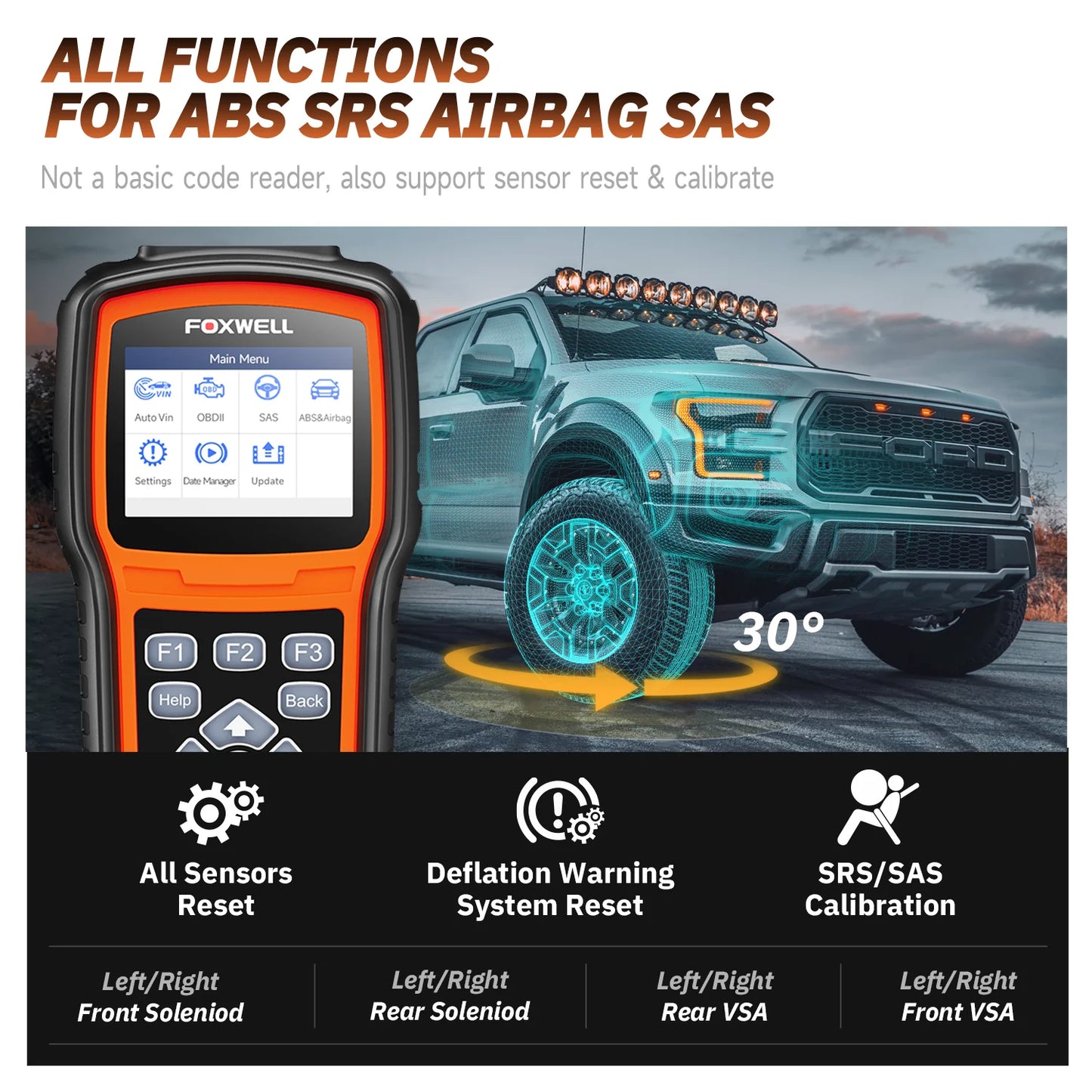 OBD2 Automotive Scanner Engine ABS SRS EPB OIL SAS Calibration ODB OBD2 Code Reader FOXWELL NT630 Plus Auto Car Diagnostic Tool