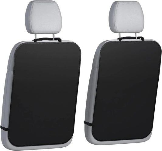 2-Pack X-Large Waterproof Back Seat Protectors for Kids, Durable Kick Mats to Guard Against Dirt and Scratches in SUVs and Vans