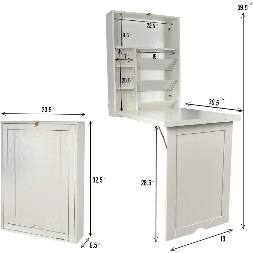 Wall Mounted Multifunctional Office Desk For Home Office