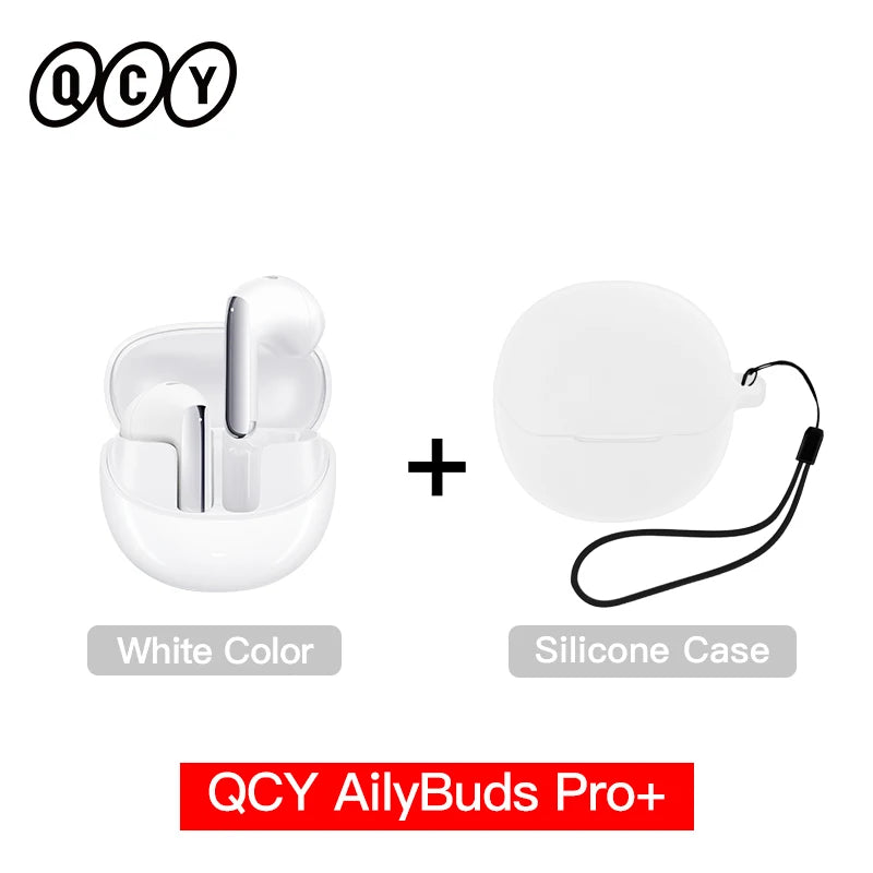 QCY HT10 AilyBuds Pro+ ANC Wireless Earphones Hi-Res Audio with LDAC 6 Mic AI HD Call Headset Bluetooth 5.3 Dual Connect Earbuds