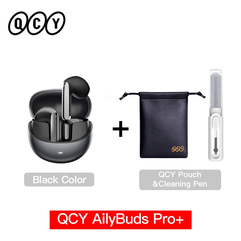 QCY HT10 AilyBuds Pro+ ANC Wireless Earphones Hi-Res Audio with LDAC 6 Mic AI HD Call Headset Bluetooth 5.3 Dual Connect Earbuds