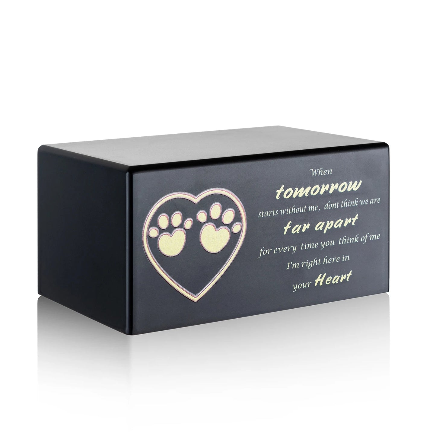 Pet Cremation Urns,Dog Urn for Ashes, Pet urns Ash Box for Dogs, Wood Keepsake Memorial Urns