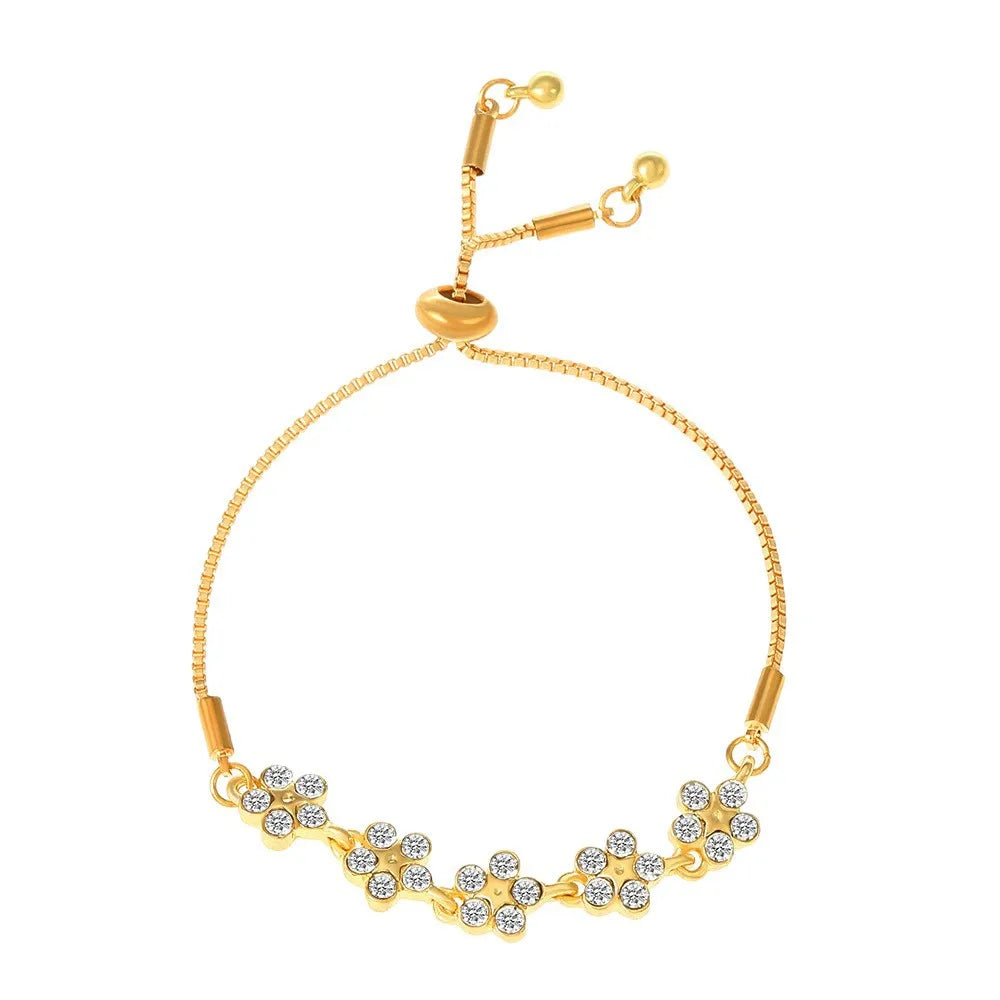 2025 New Korean Petal High-End Sensation Bracelet for Women Popular Student BFF Simple Ins Unique Design Personality Jewelry