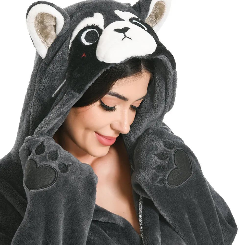 Halloween Costume Onesie for Adult Cute Cartoon Animals Onesies Women Men Pajamas Funny Sleepwear Bathrobe Cosplay Party Suit