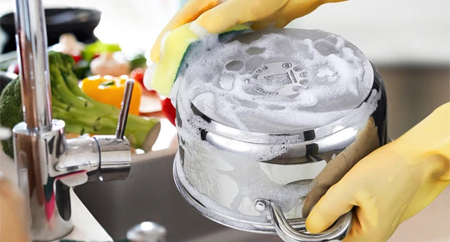 Kitchen Cookware Sets, 12-Piece Basic Stainless Steel Pots and Pans, Silver