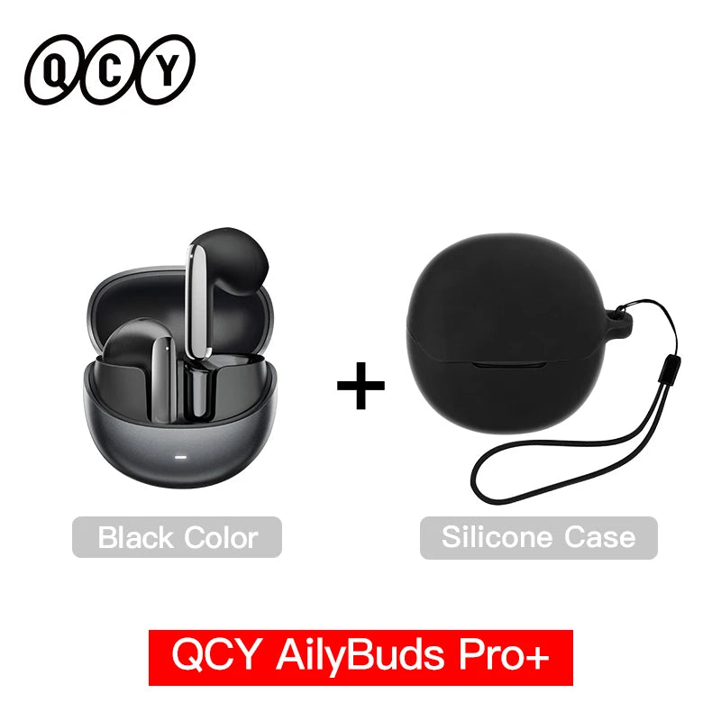 QCY HT10 AilyBuds Pro+ ANC Wireless Earphones Hi-Res Audio with LDAC 6 Mic AI HD Call Headset Bluetooth 5.3 Dual Connect Earbuds