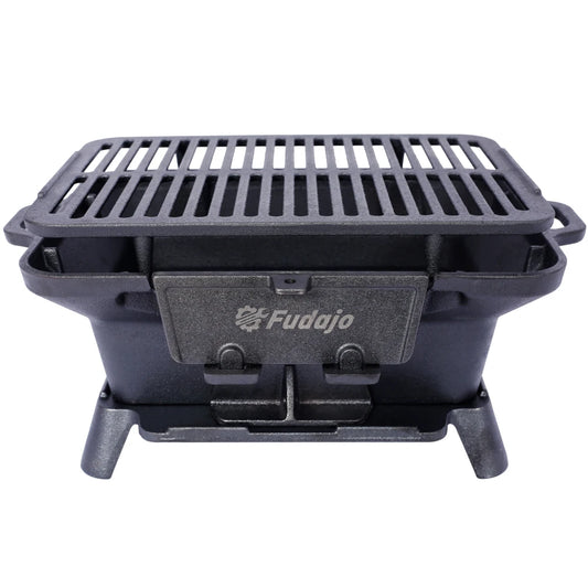 Hign-concerned Oval Cast Iron Grill Outdoor Portable Charcoal Tabletop