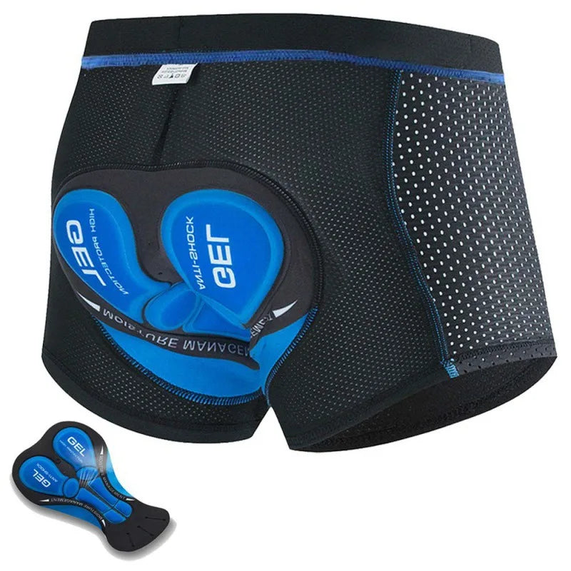 2025 Cycling Shorts Men/Women 5D Shockproof Gel Pad MTB/Road Bike Shorts, Breathable Mesh & Anti-Chafing Design Elastic Waist