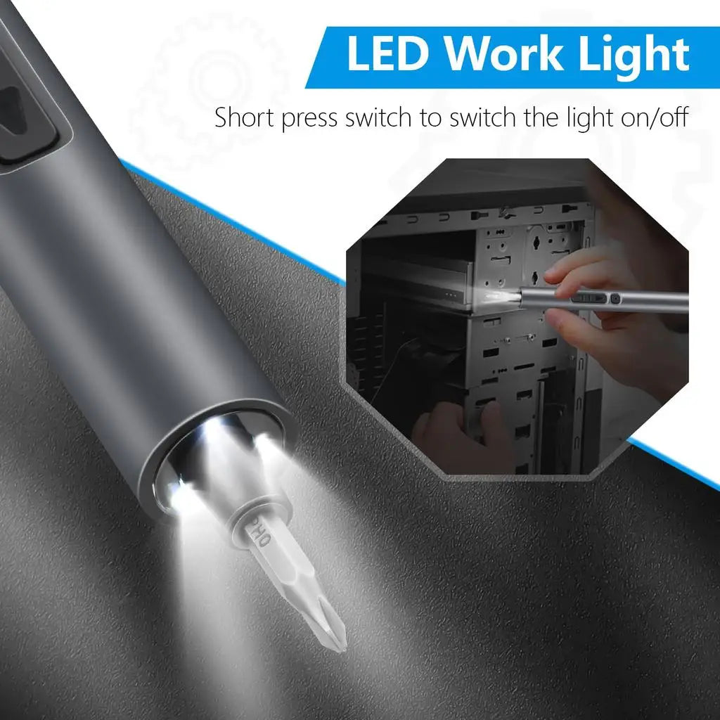 50 in 1 Precision Electric Screwdriver Set Multi-Function Power Tool with Magnetic Torx Phillips Bits for iPhone Glasses Watches