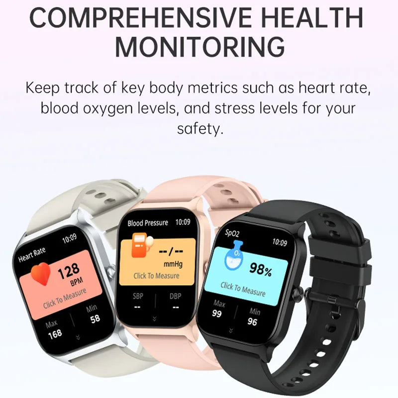 Smart Watch, 1.85" Sports Watch for IP68 Waterproof, 110+ Sport Modes, Fitness Activity Tracker, Ultra Thin Watch.
