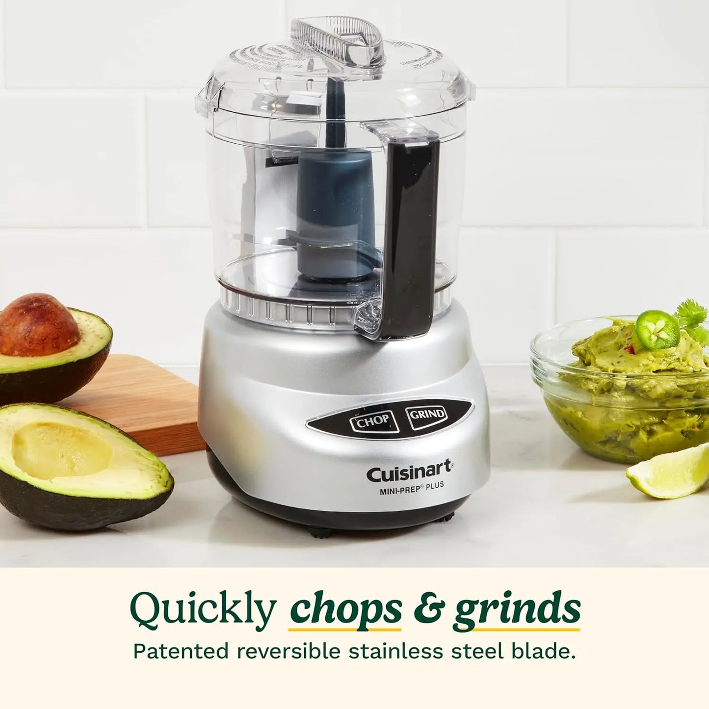 Mini-Prep Plus Food Processor, 24-Ounce Mini Food Processor to Chop Herbs, Vegetables, and Hard Cheese, 24-Ounce Work Bowl