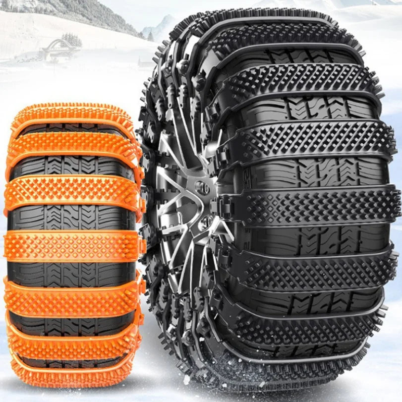 Car Tire Anti-skid Chain Winter Emergency Thickening And Widening Universal Car Off-road Vehicle Plastic Track Anti-skid Tie