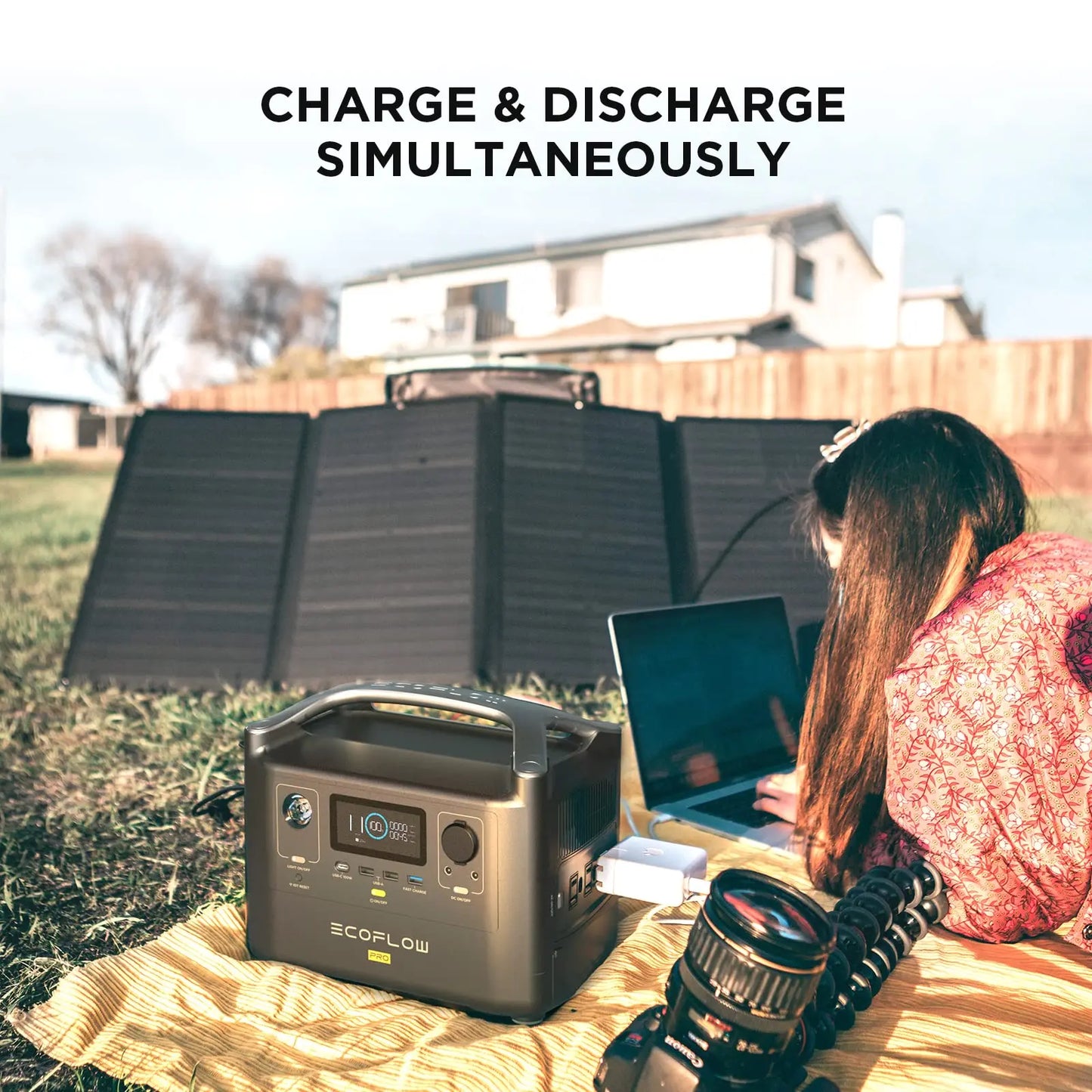 ECOFLOW RIVER Pro Portable Power Station 720Wh, Power Multiple Devices, Recharge 0-80% Within 1 Hour, for Camping, RV, Outdoors