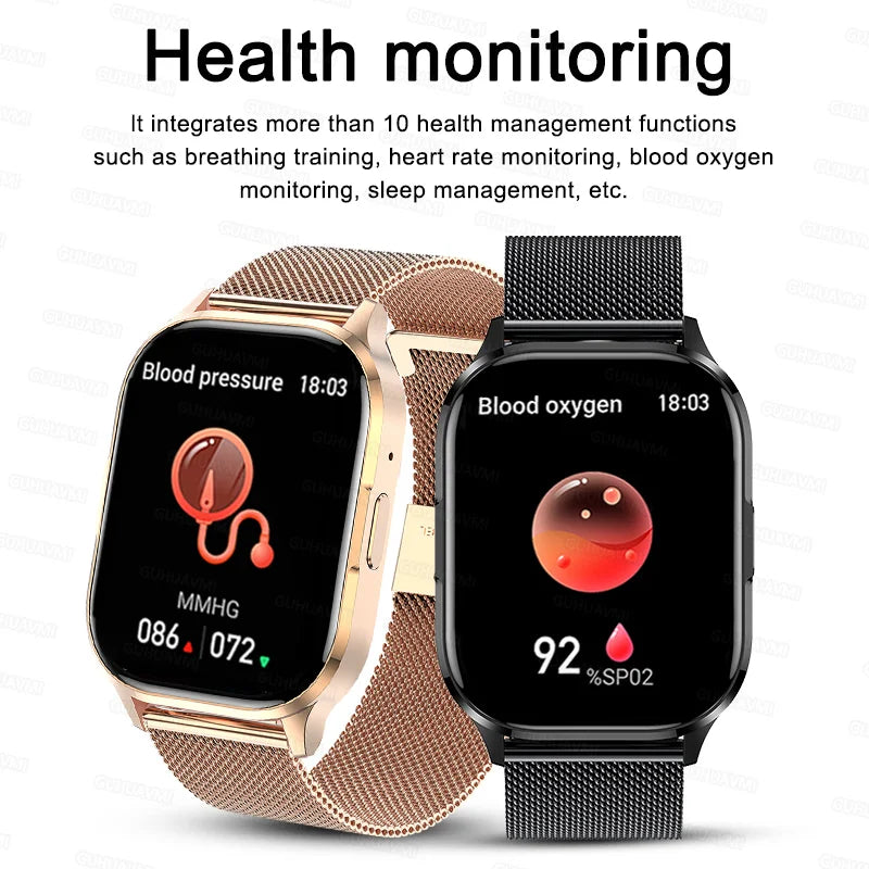 2026 Fashion Women Watch Ultra Smart Watches 2.01"AMOLED Full Touch Screen Call health Sport Smartwatch For Android IOS Ladies